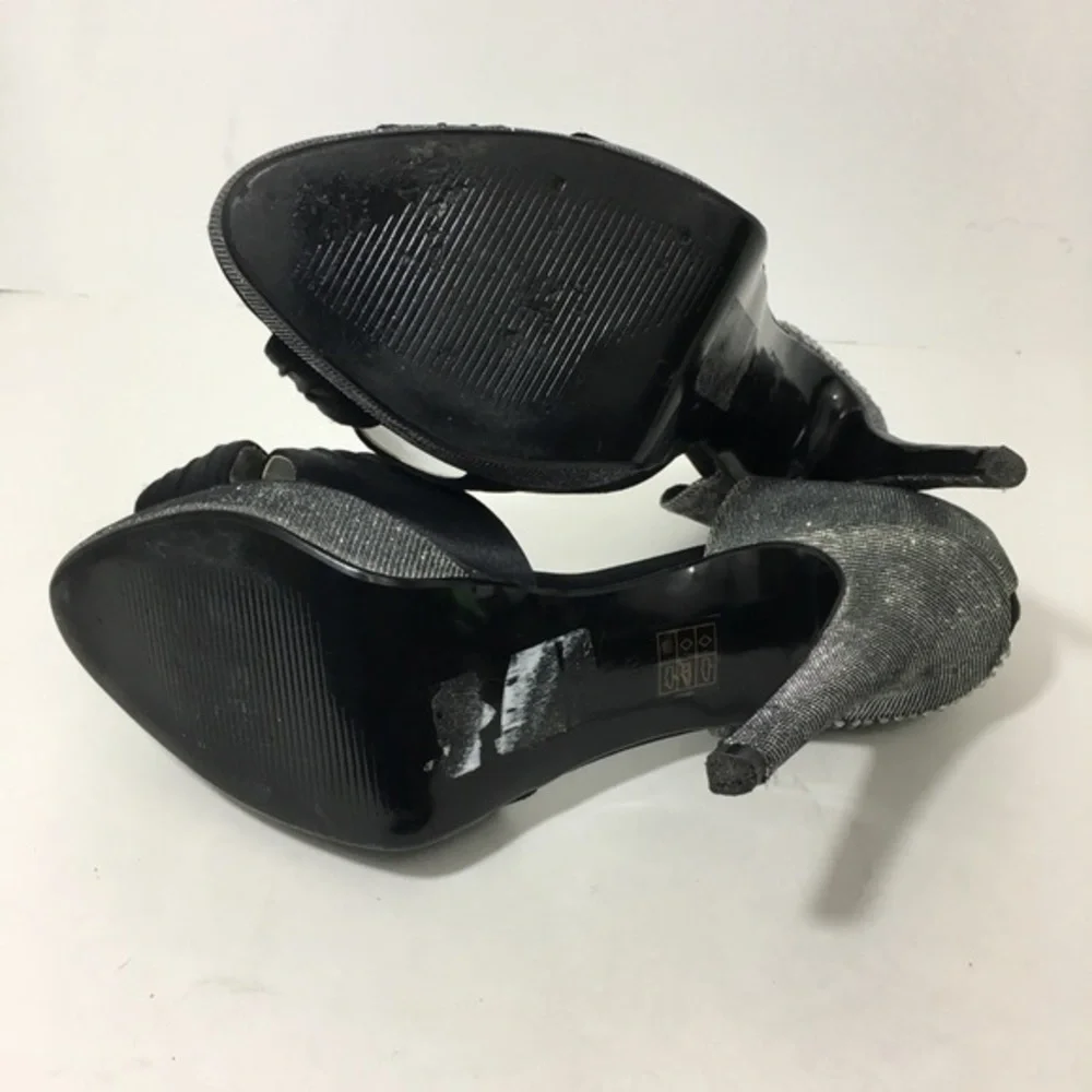 Dune Diamante Platform Peep Toe Bow High Heels 9